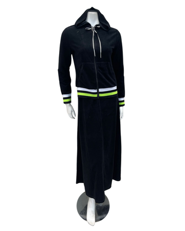 Red Myth SB4CM8914CL Black/Neon Terry 2 Piece Set Myselflingerie.com